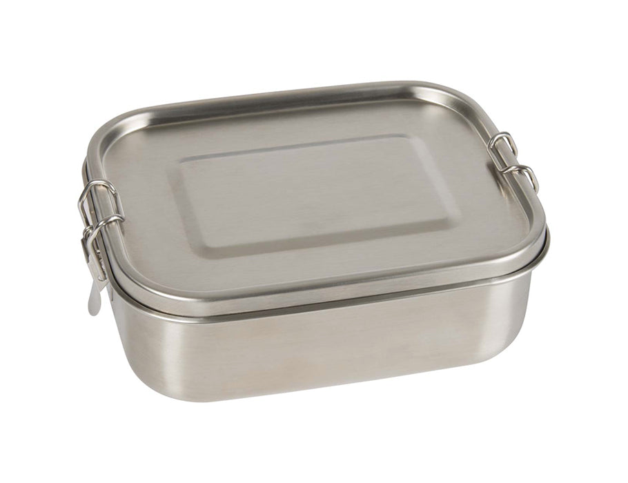 Boîte à lunch en acier inoxydable avec distributeur et bague en silicone