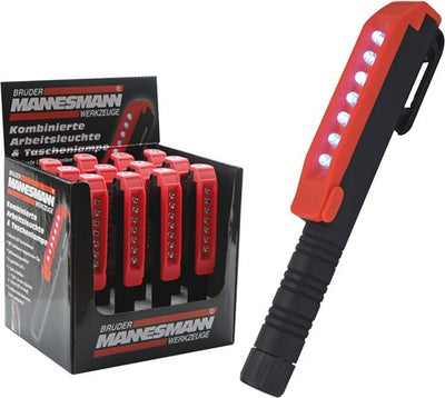 Brüder Mannesmann Lampe de poche et lampe de travail LED 8 LED (hobby) - 30616