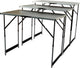 Brüder Mannesmann Brüder Mannesmann Tables de pliage en 3 parties Définir l'aluminium multifonctionnel