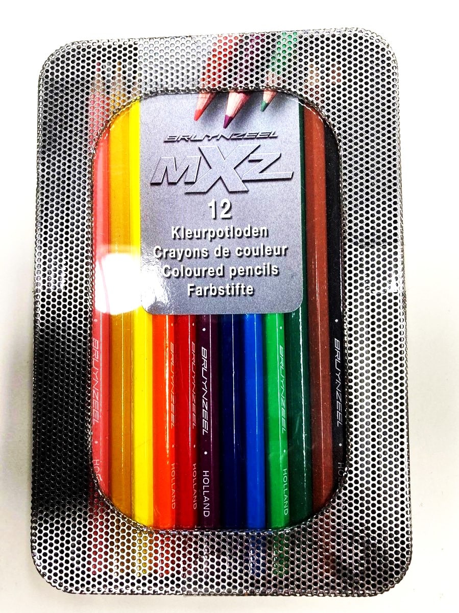 Crayons de couleur bruynzéel 12 mxz