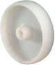 Rouleaux de roue de secours Bs | roue-d. 80 mm capacité de charge 150 kg | plastique blanc | comme-d. 12 mm longueur du moyeu 40 mm | 1 pièce - a90.081 a90.081