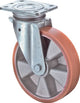 Roulette à rouleaux Bs | roue-d. 200 mm capacité de charge 600 kg | avec plaque à vis | pneu de roue en polyuréthane coulé | 1 pièce - n100.b90.203 n100.b90.203