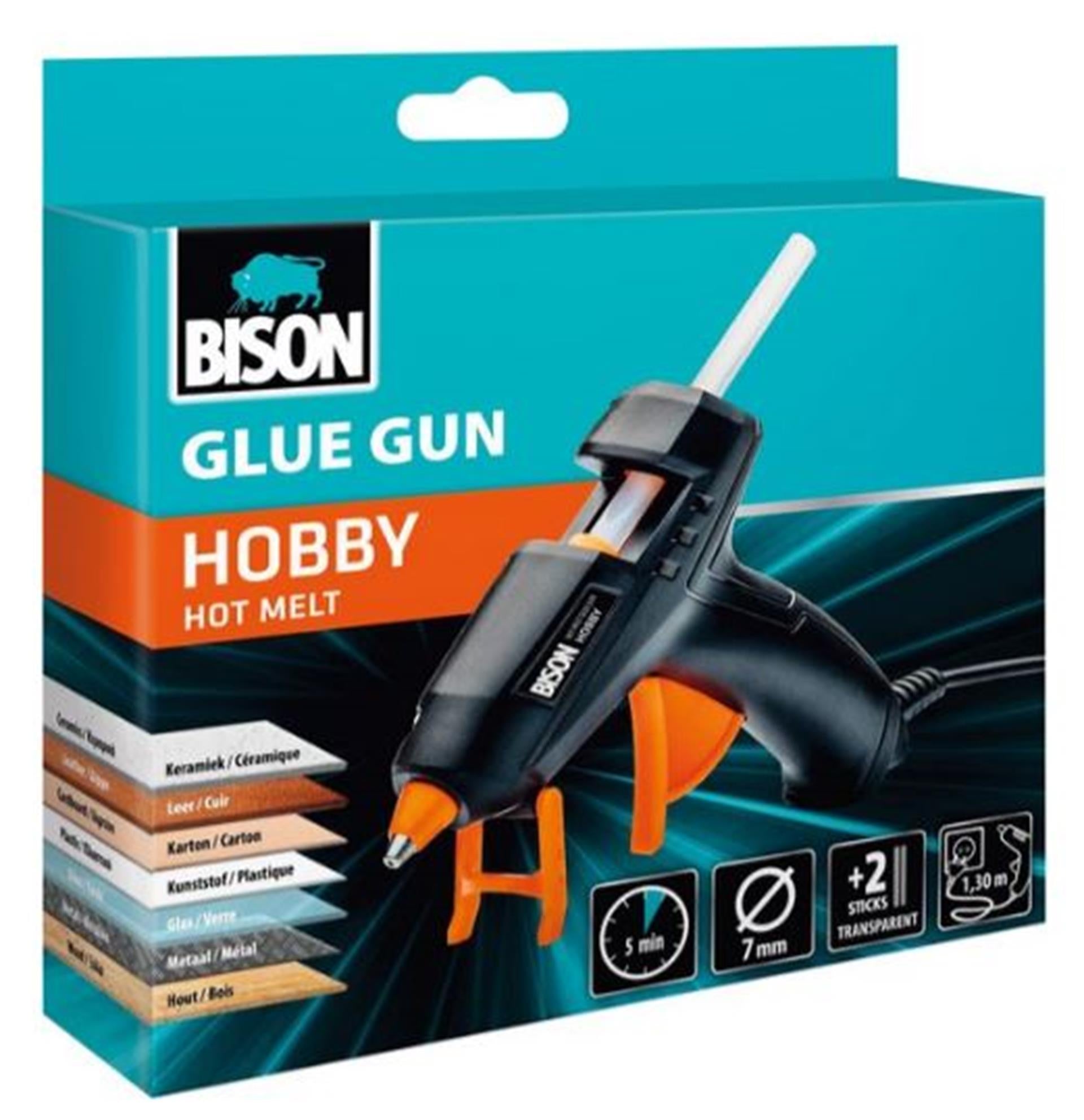 Pistolet à colle Bison hobby (bâton de colle 7 mm)