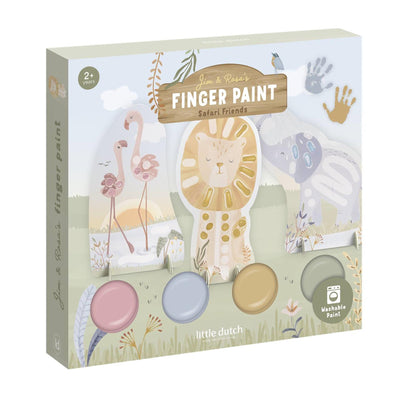 Peinture au doigt Little Dutch - safari - ensemble complet - astuce cadeau - jouets créatifs