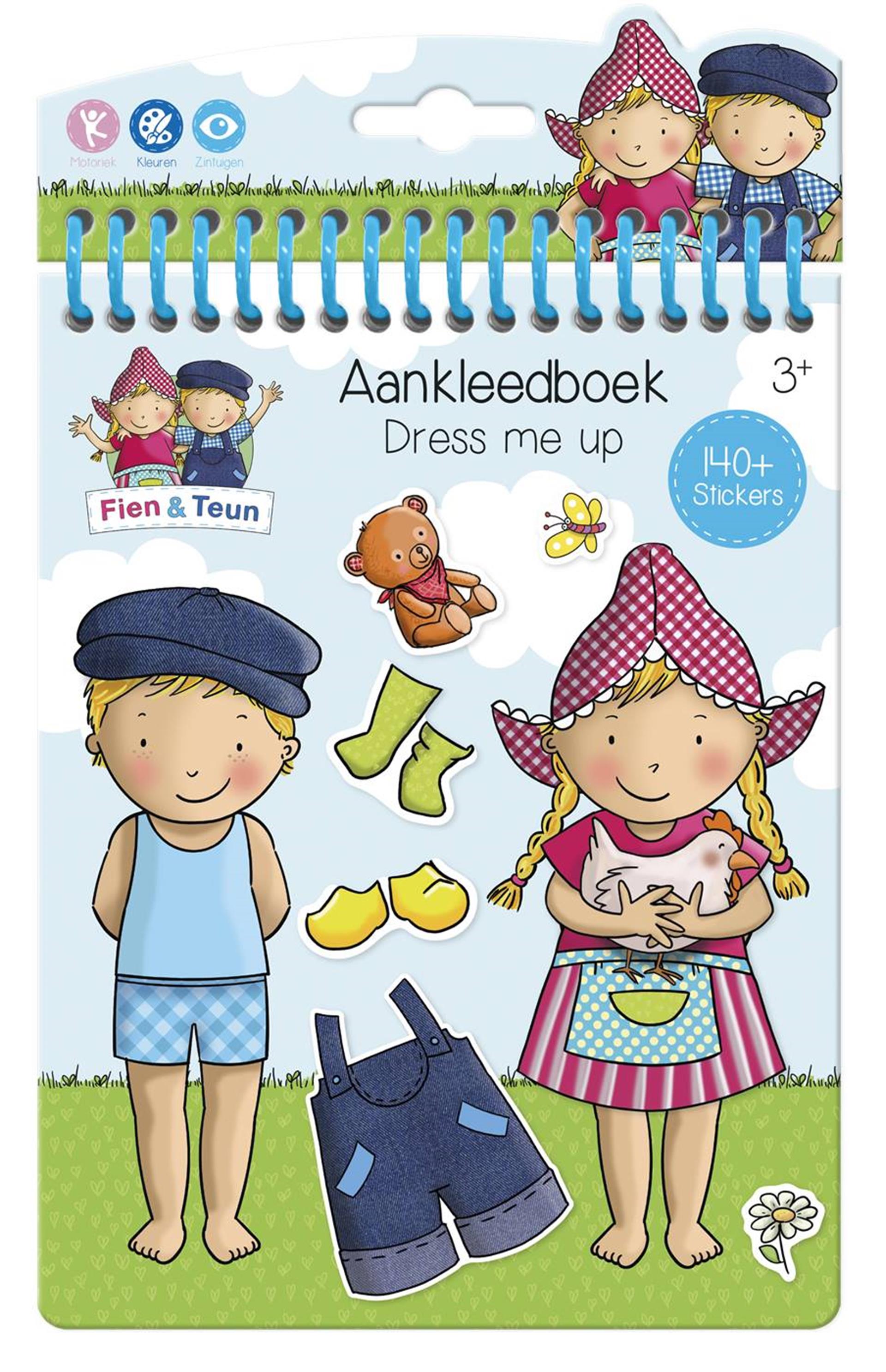 Bambolino fien teun dress me up autocollant livre d'habillage et de coloriage livret de vacances filles 24 pièces - jouets éducatifs junior à partir de 3 ans autocollant et coloriage