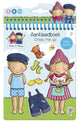 Bambolino fien teun dress me up autocollant livre d'habillage et de coloriage livret de vacances filles 24 pièces - jouets éducatifs junior à partir de 3 ans autocollant et coloriage