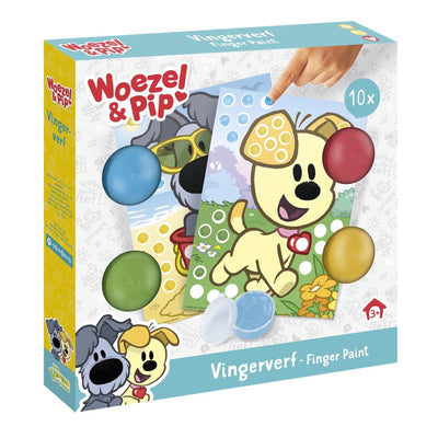 Bambolino woezel pip creative avec peinture au doigt - jouets créatifs artisanat junior enfant d'âge préscolaire - à partir de 2 ans - conseil cadeau junior