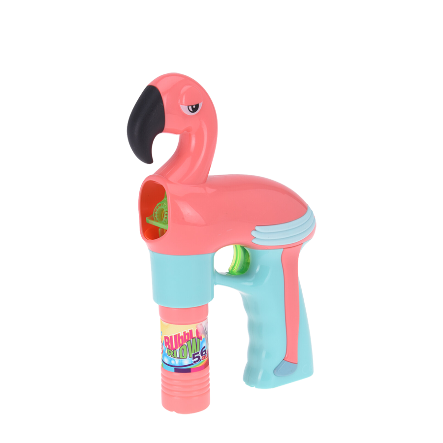 Flamant rose à bulles
