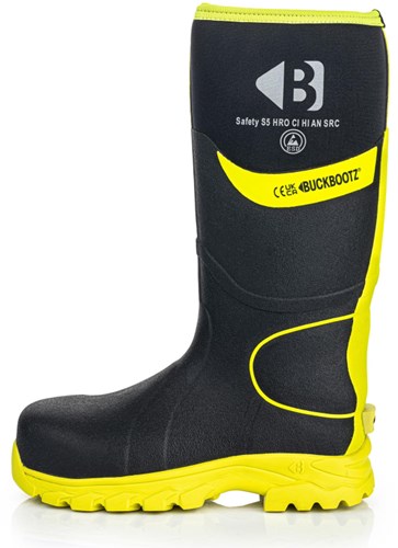 Buckbootz bottes de travail bbz8000 s5 noir jaune | noir jaune | taille 42 - 00.176.111.42