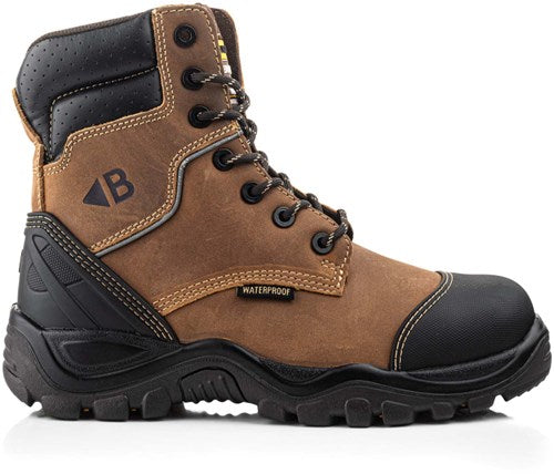 Chaussure de travail Buckbootz bsh008wpnm haute s3 + kn | marron | taille 40 - 00.176.031.40