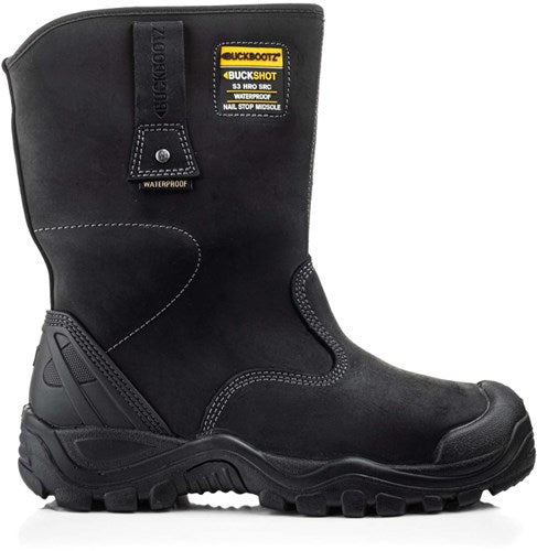 Chaussure de travail Buckbootz botte de travail chevrotine bsh010 s3 | brun foncé | taille 43 - 00.176.070.43