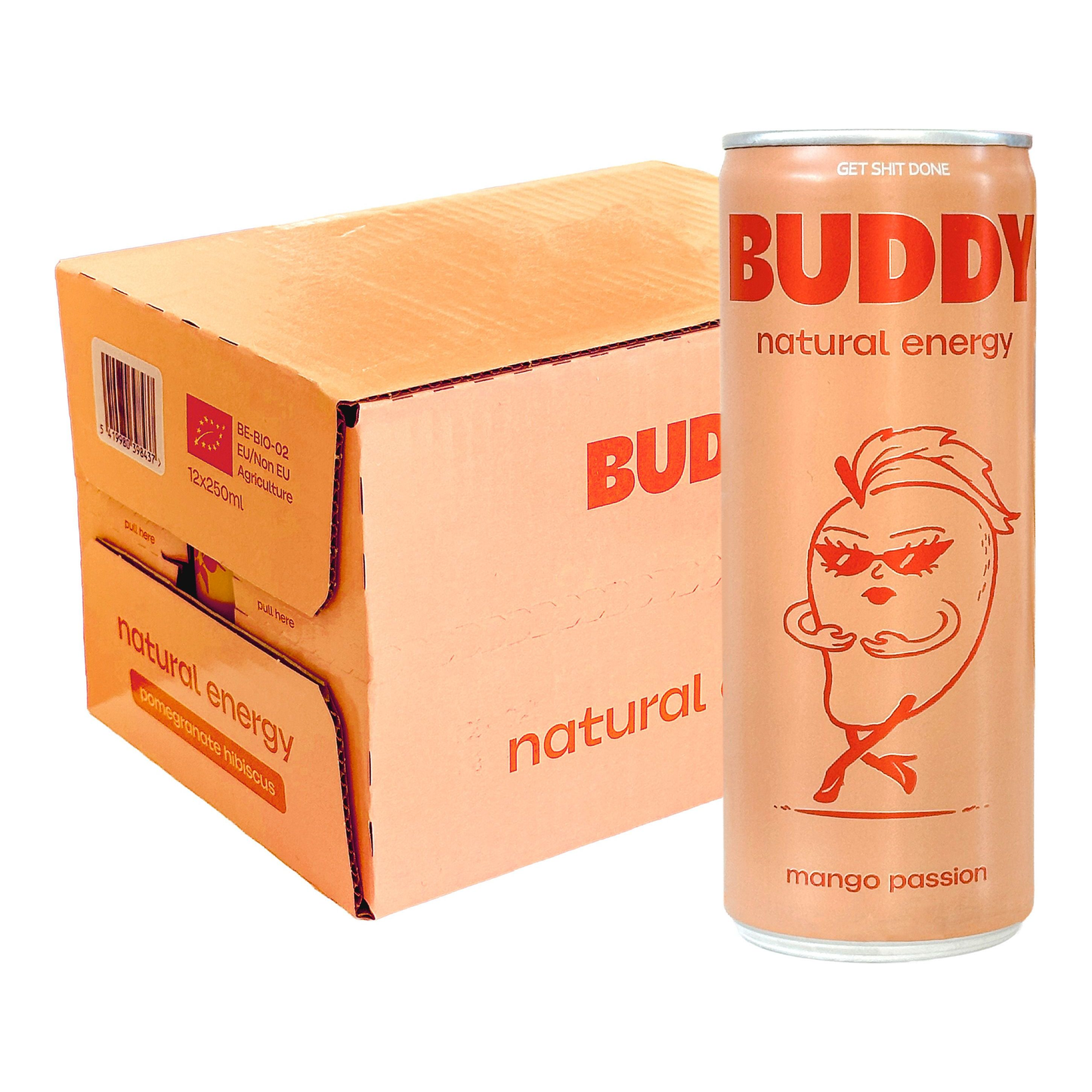 Buddy mangue passion bio canette (12x 250ml)