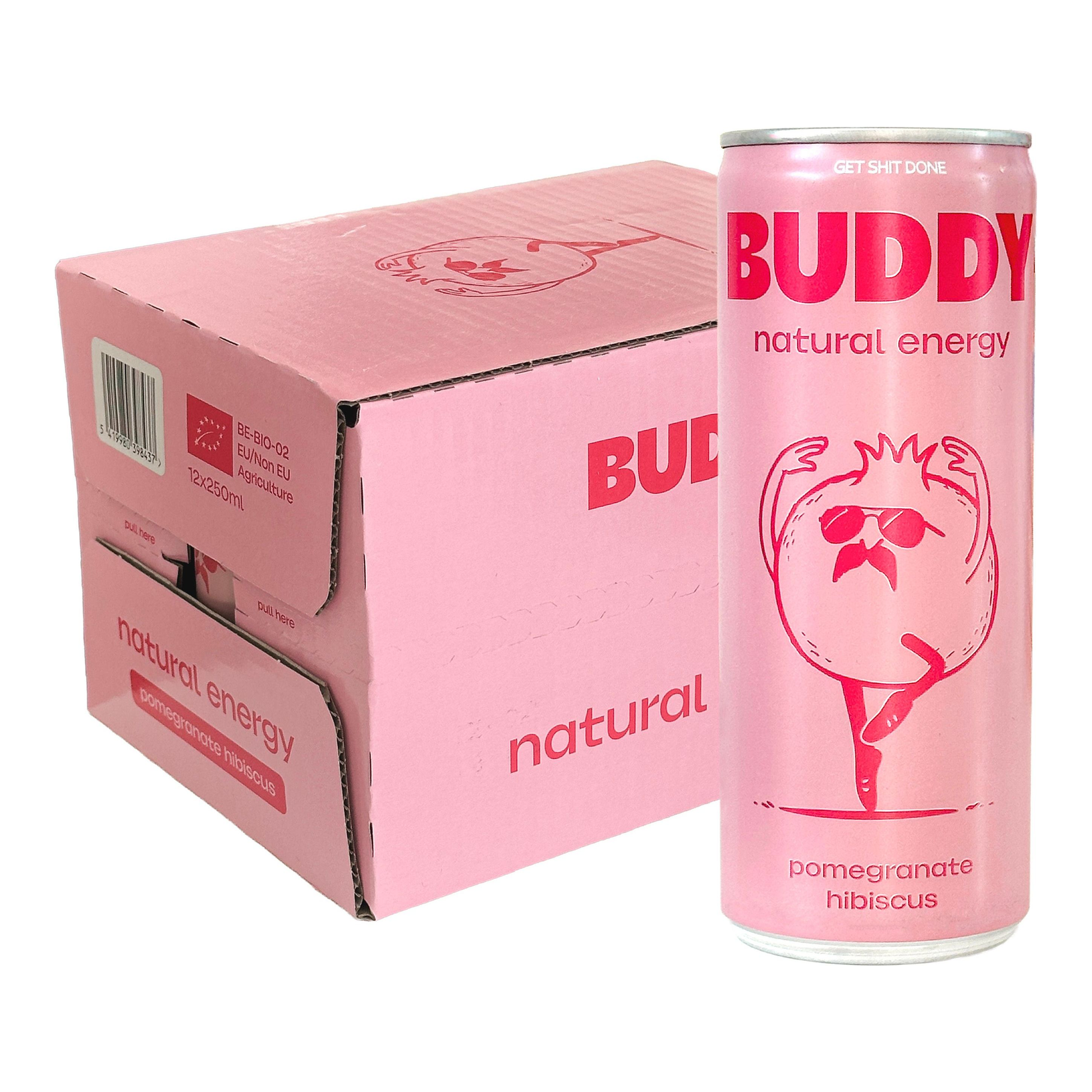Buddy grenade hibiscus bio canette (12x 250 ml)