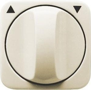 Plaque de recouvrement crème Busch Jaeger + bouton rotatif - 4692060