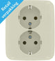 Busch Jaeger prise encastrable crème RA double - 4695010