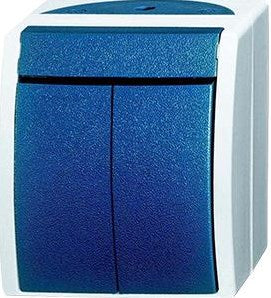 Busch Jaeger SWD interrupteur série en saillie bleu - 4696040
