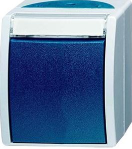 Busch Jaeger SWD inverseur en saillie bleu - 4696050