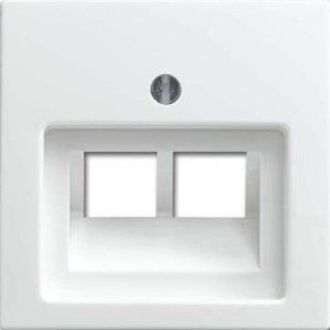 Busch Jaeger plaque de recouvrement blanche UTP double - 4694070