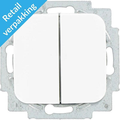 Interrupteur + bascule Busch Jaeger série blanche - 4695530