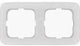 Cadre de couverture Bush Jaeger 2 fois blanc Bush Jaeger 4692225