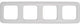 Cadre de couverture Bush Jaeger 4 fois blanc Bush Jaeger 4692265
