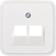 Plaque Bush Jaeger pour. prise de données blanche busch j 4692192