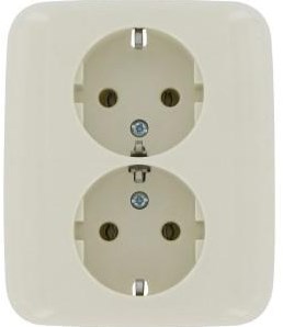 Bush jaeger prise murale double crème bush j. 4691840
