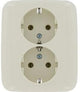 Bush jaeger prise murale double crème bush j. 4691840