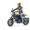 Bruder Motor Ducati Scrambler avec conducteur