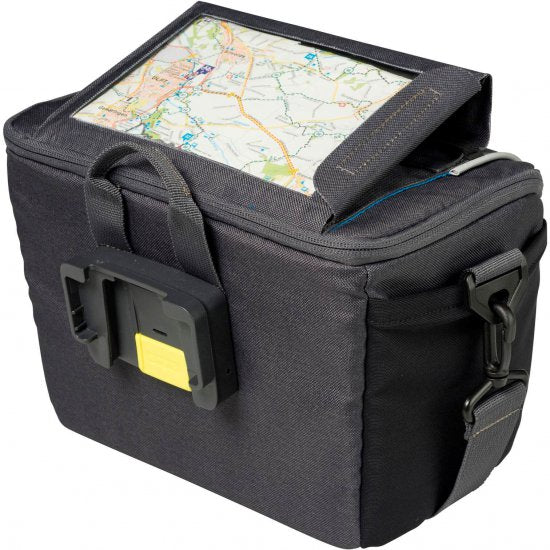 Basil Sport Design Handlebar Bag - Grey Rear Bag for Electric Bike - DB0205A