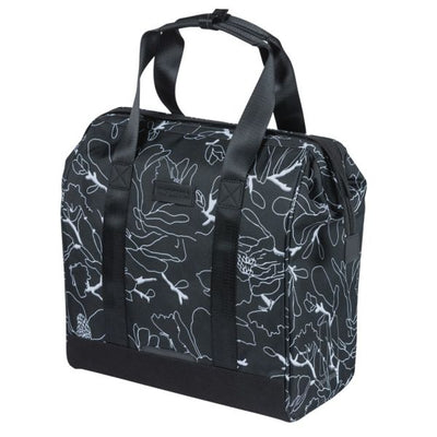 Basil shopper vélo grande fleur mik 23l 12 x 35 x 35 cm - noir