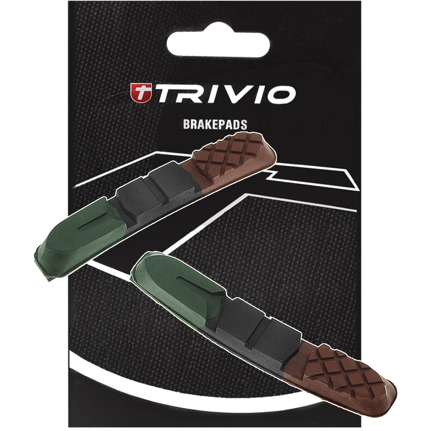 Trivio - jeu de plaquettes de frein vtt 955vcr 72mm triple composé