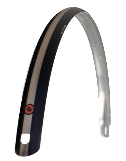 Fender arrière EuroFender 28 pouces plastique 46 mm Champagne noir mat
