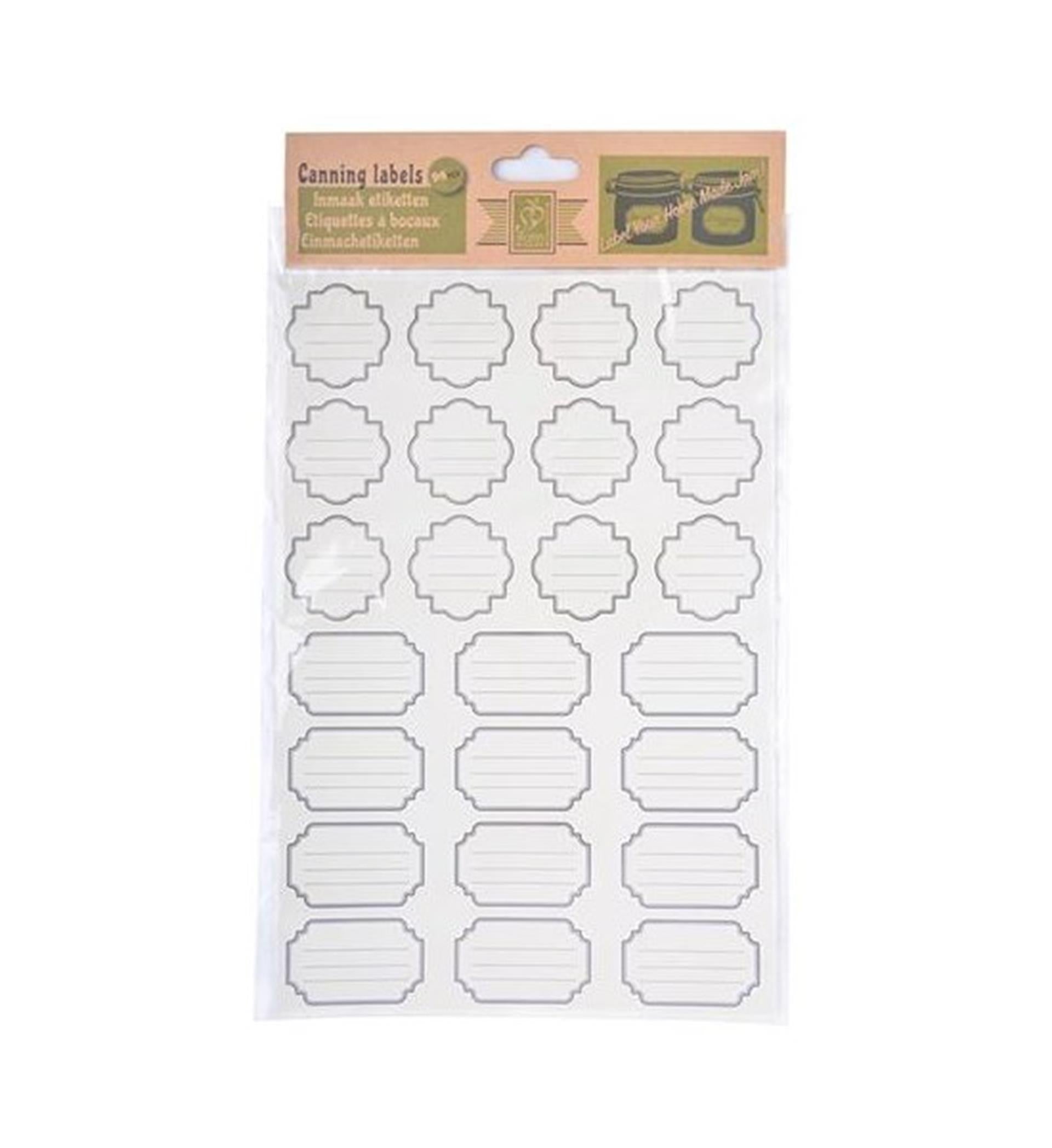 Esschert design étiquettes de conserve esschert 96 pièces