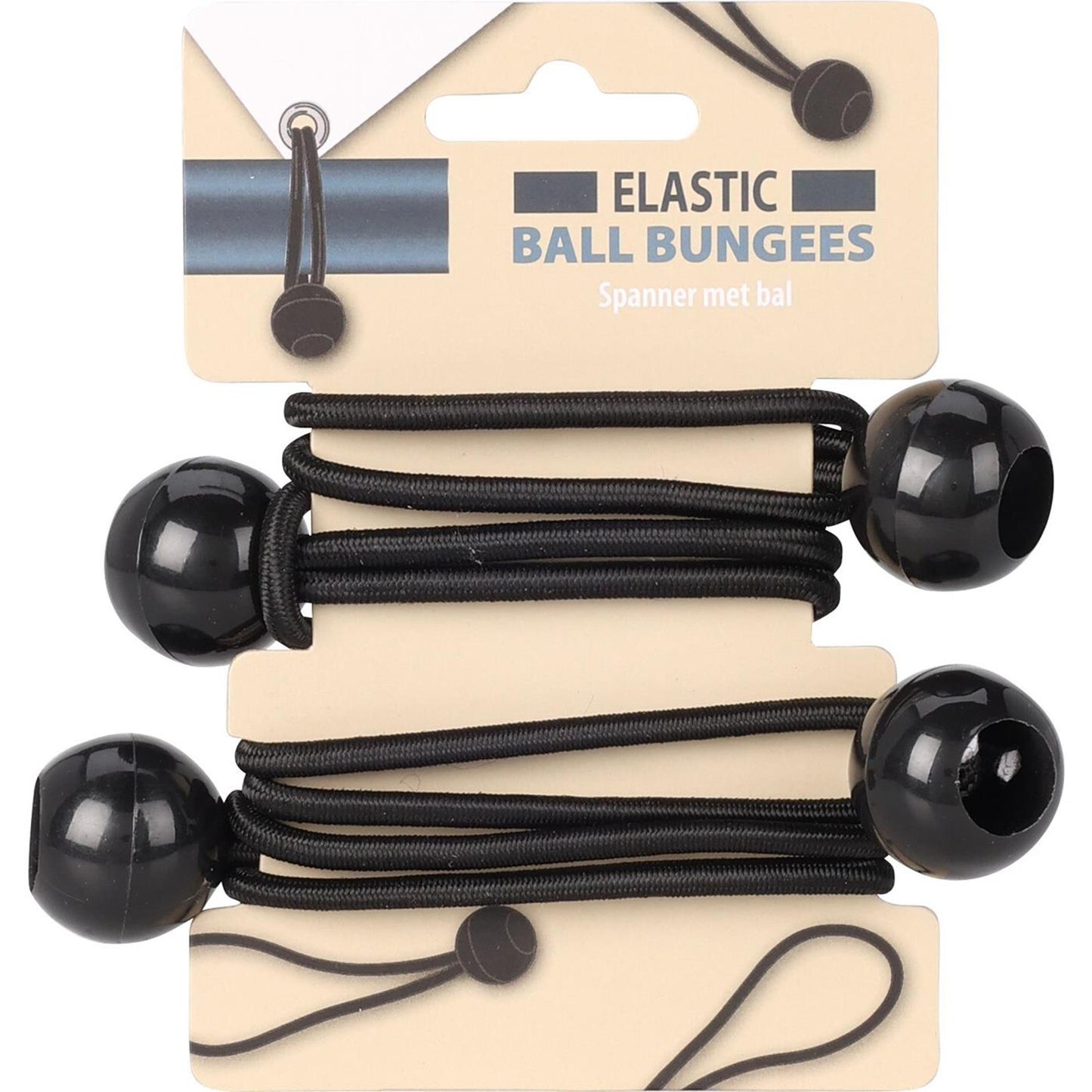 Tendeur boule élastique 25mm 140mm et 180mm