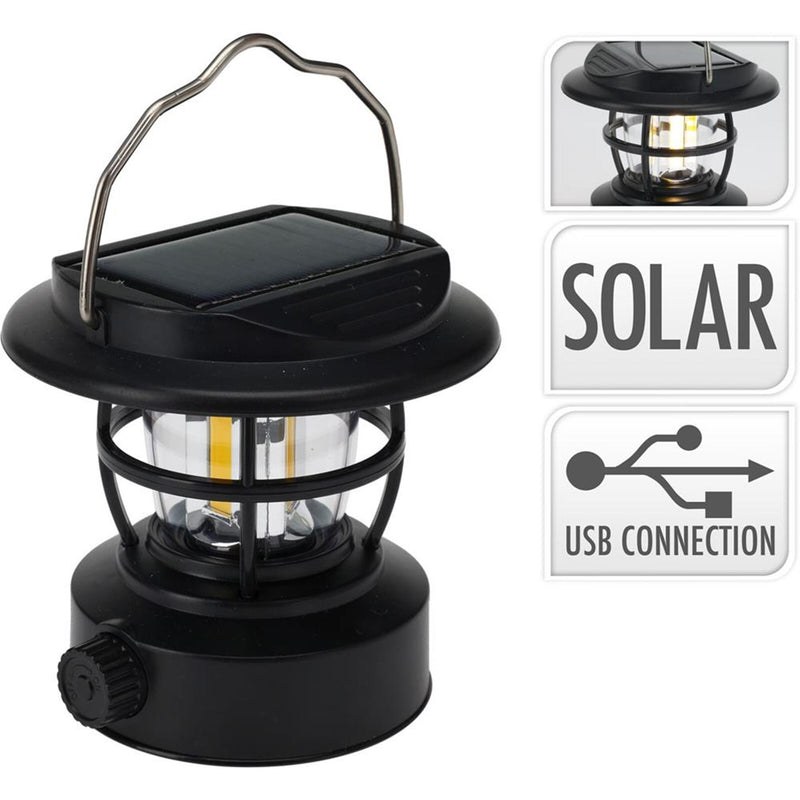 Lampe de camping Redcliffs solaire rechargeable USB