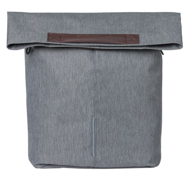 Basil sac city shopper gris | crochets micro | 16l