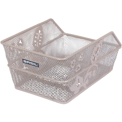 Panier de vélo de basilic Cento Flower S 31 x 21 x 0 Nude Metallic