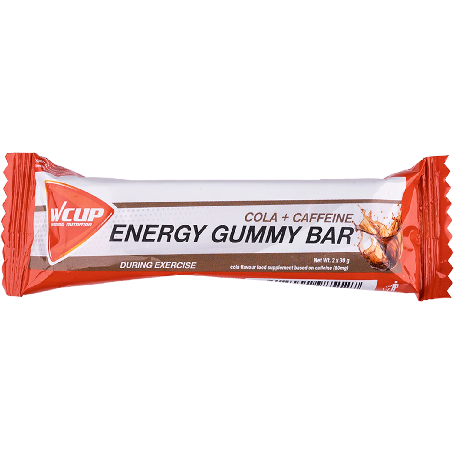 Wcup - barre gommeuse énergétique cola blast avec 60 grammes de caféine 24 pièces