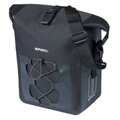 Basil sac navigateur m simple noir | crochets micro | 15l