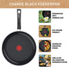 Tefal C47606 Changer la poêle en céramique noire 28 cm noir