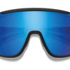 Smith Lunes Wildcat Matte noir Chromapop Low Light Light Mirror Blue Rose
