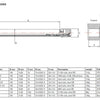 SRSUNTOUR SUNTOUR STAIGH ASLE Q-LOC 15 110mm Boost 15QLC32-110 CR-MO FKA100-25
