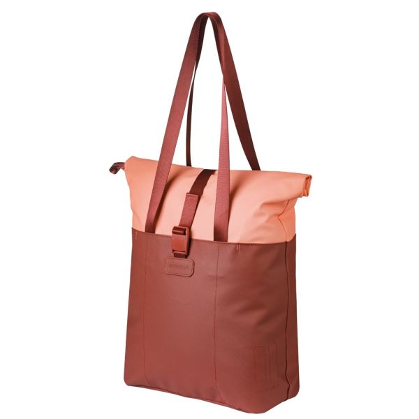 Basil shopper vive mik crochets 15-20l rose bordeaux