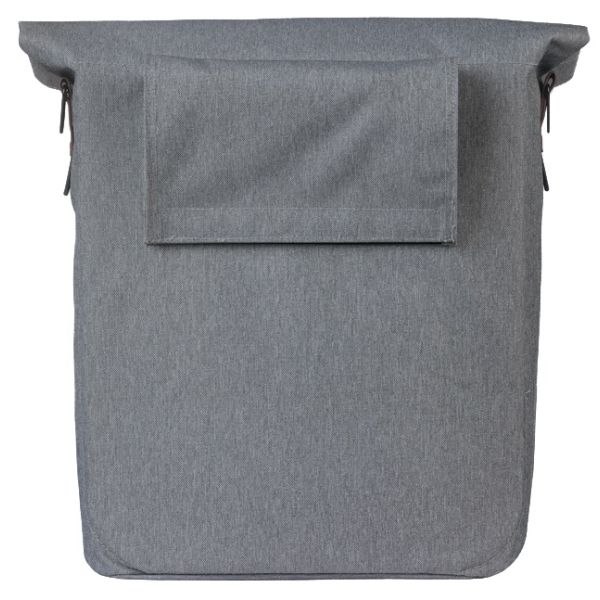 Basil sac city shopper gris | crochets micro | 16l