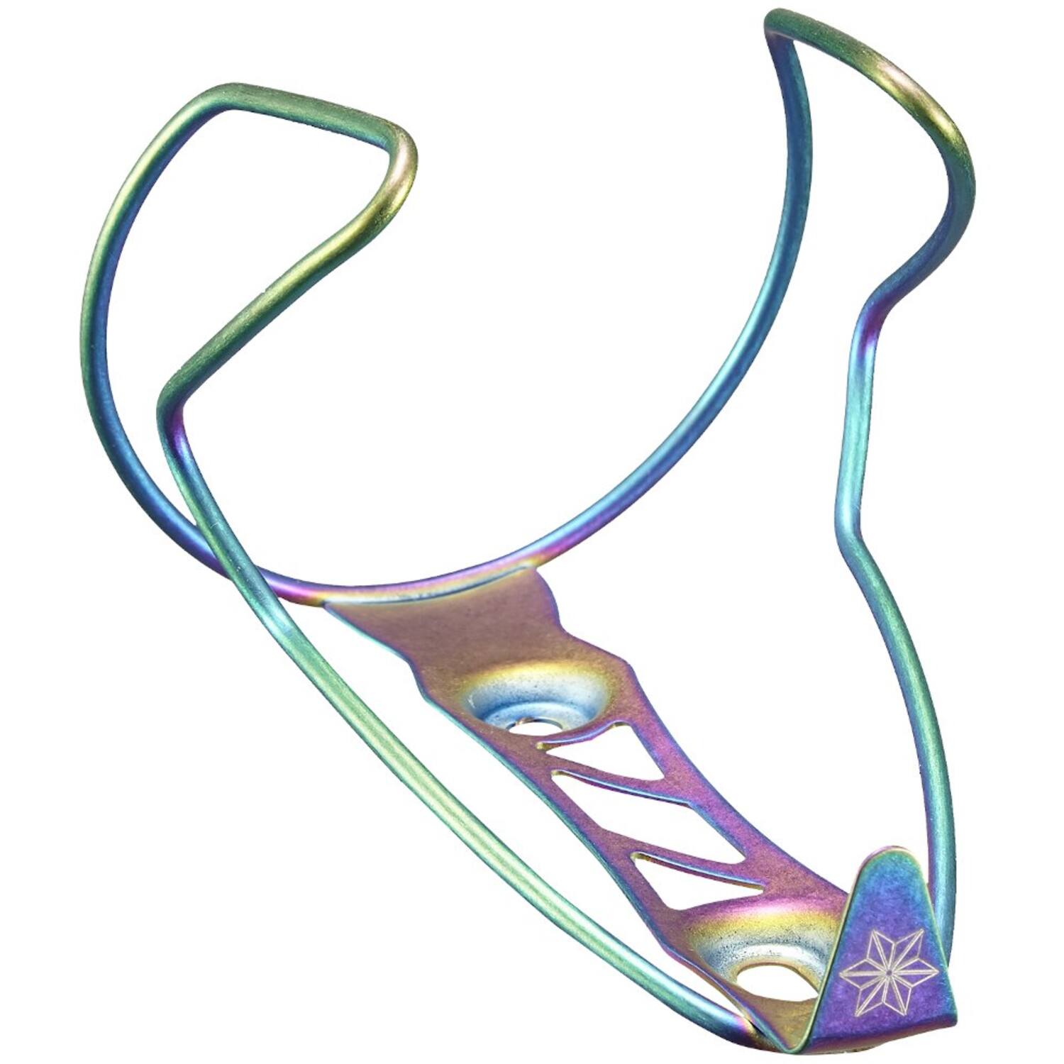 Supacaz Tifly Cage Bidone Holder Titanium Oil Slick
