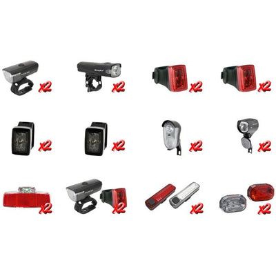 Pack de lancement intelligent pour éclairage de vélo (2x 12 articles)