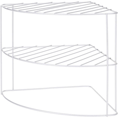 Excellent articles ménagers étagère d'angle de cuisine en métal 23x23x21cm gris