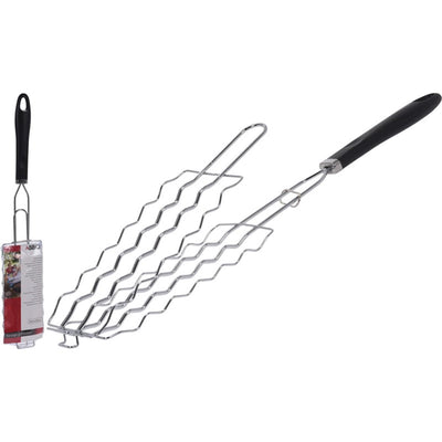 BBQ sausages grill chrome black babecue