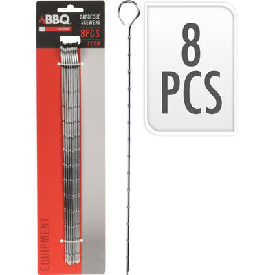 Stylos BBQ 27cm lot de 8 pièces sur carte